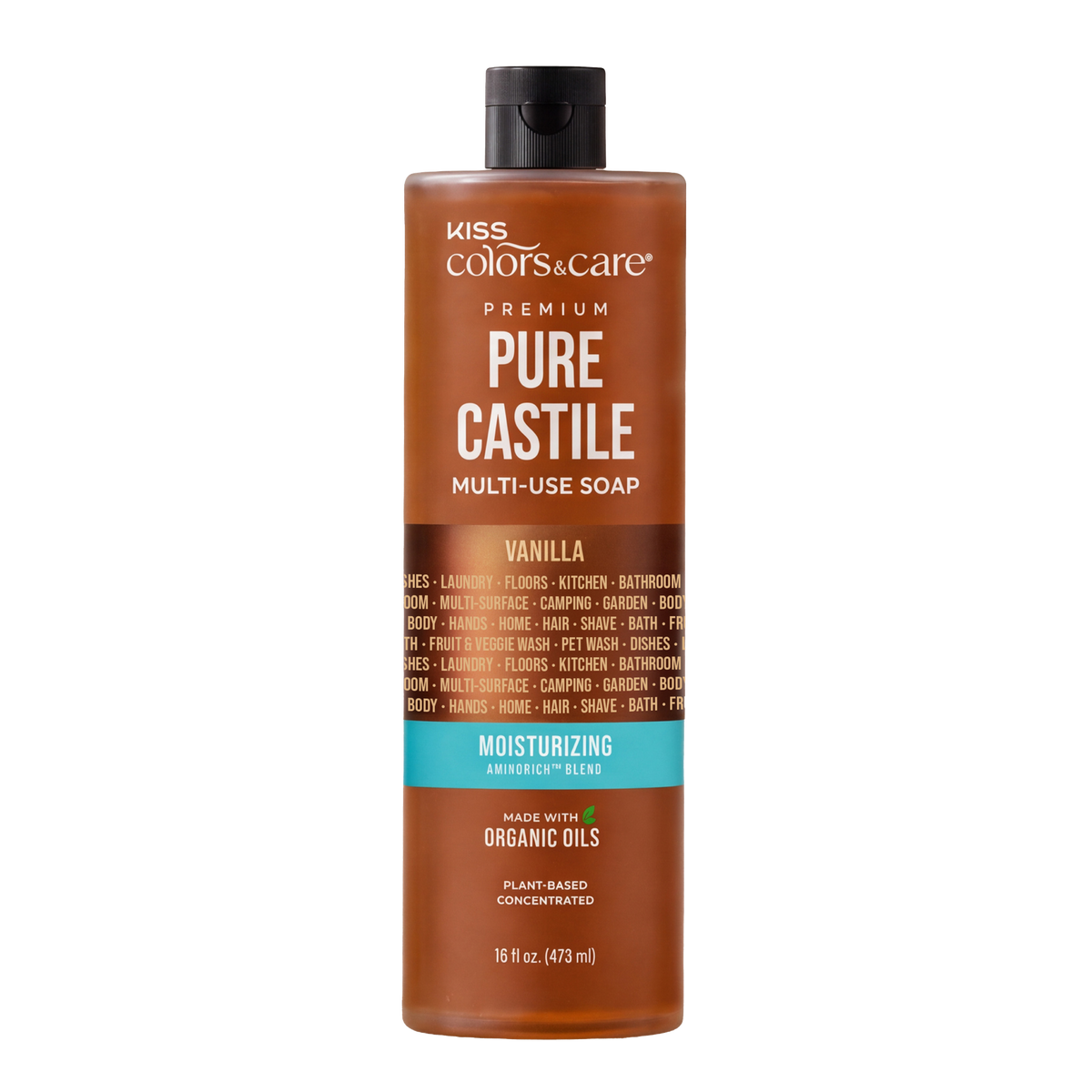 Premium Pure Castile Soap - 16 oz - Vanilla