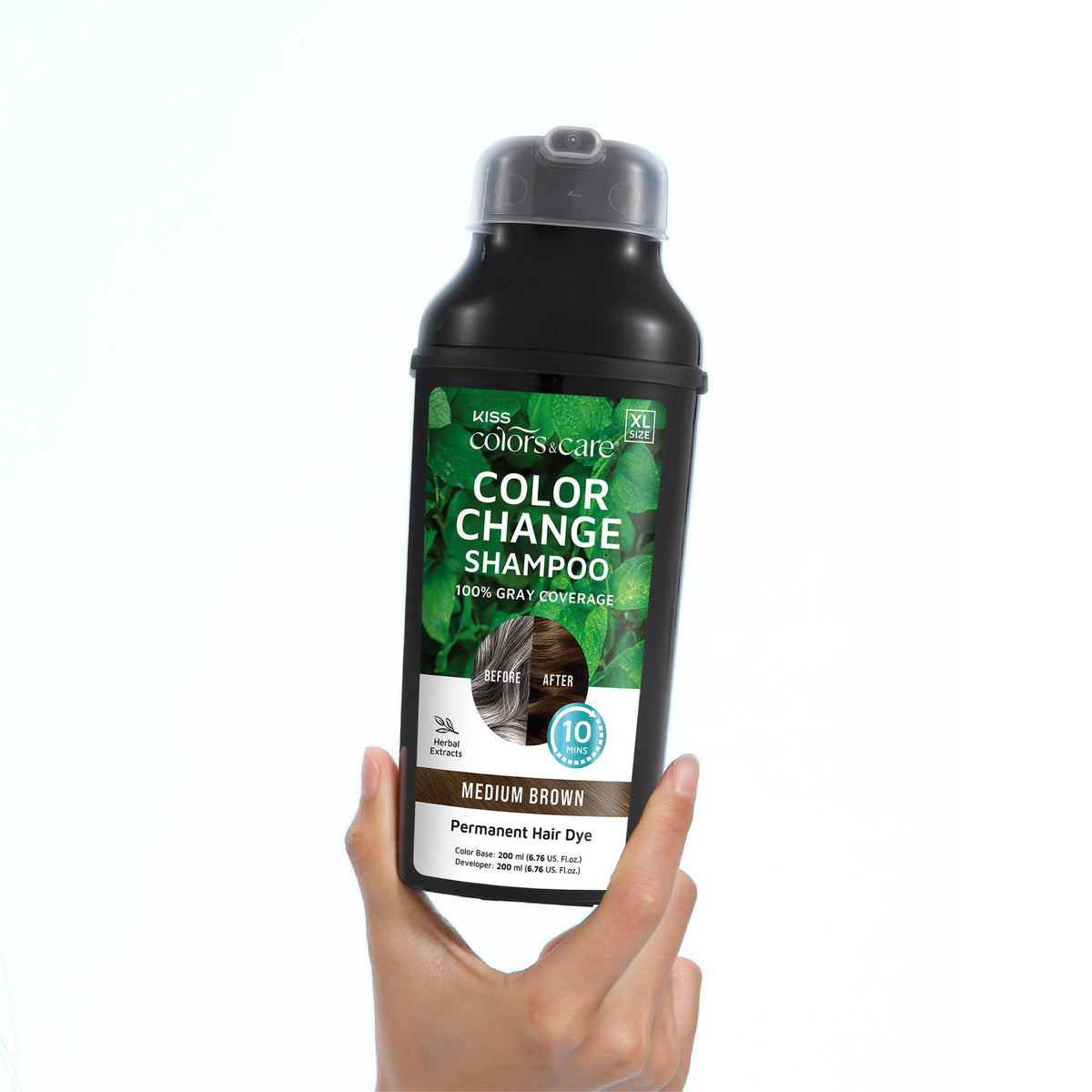 Color Change Shampoo - Bottle - Medium Brown - photo 3