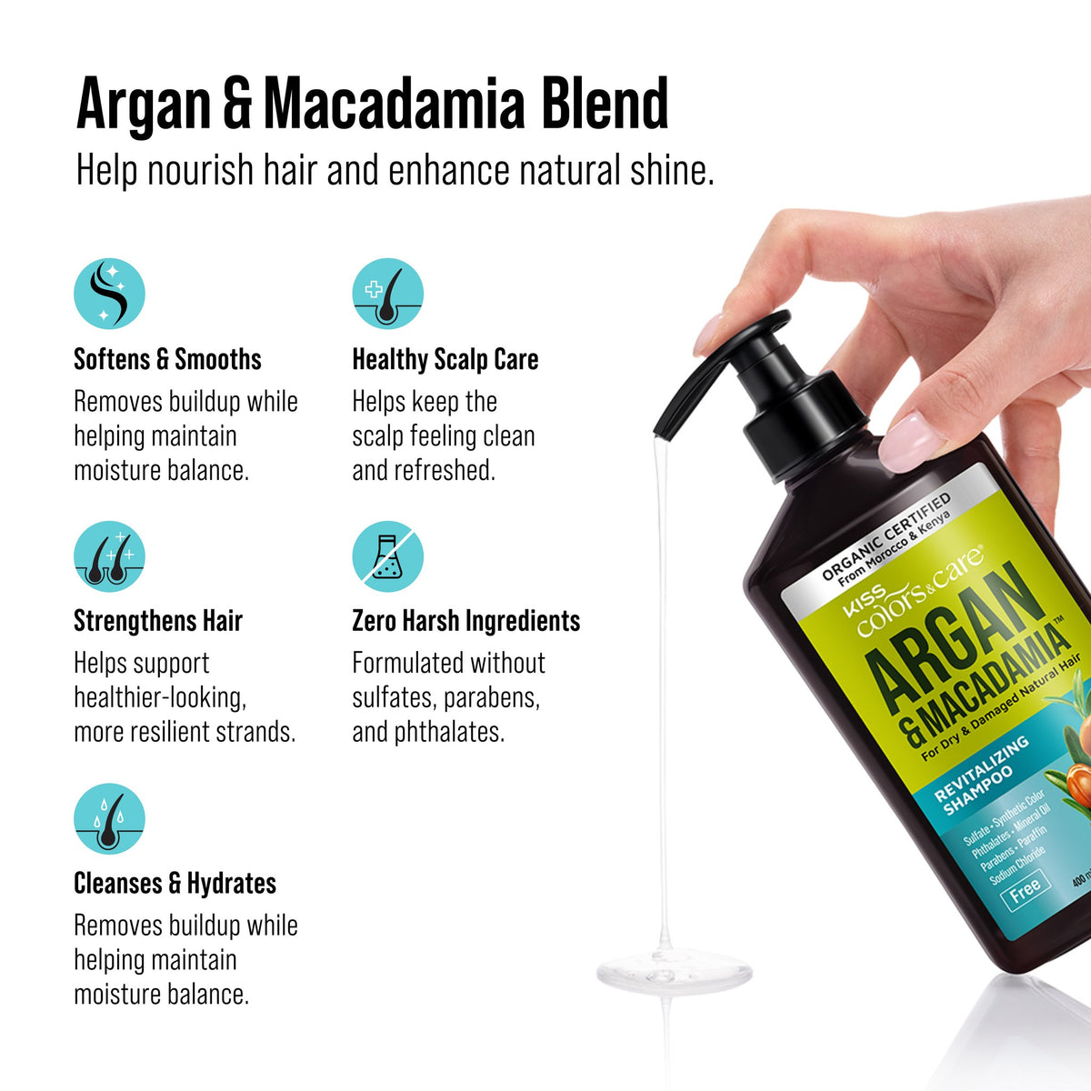 Argan & Macadamia Revitalizing Shampoo - 400 mL - photo 6