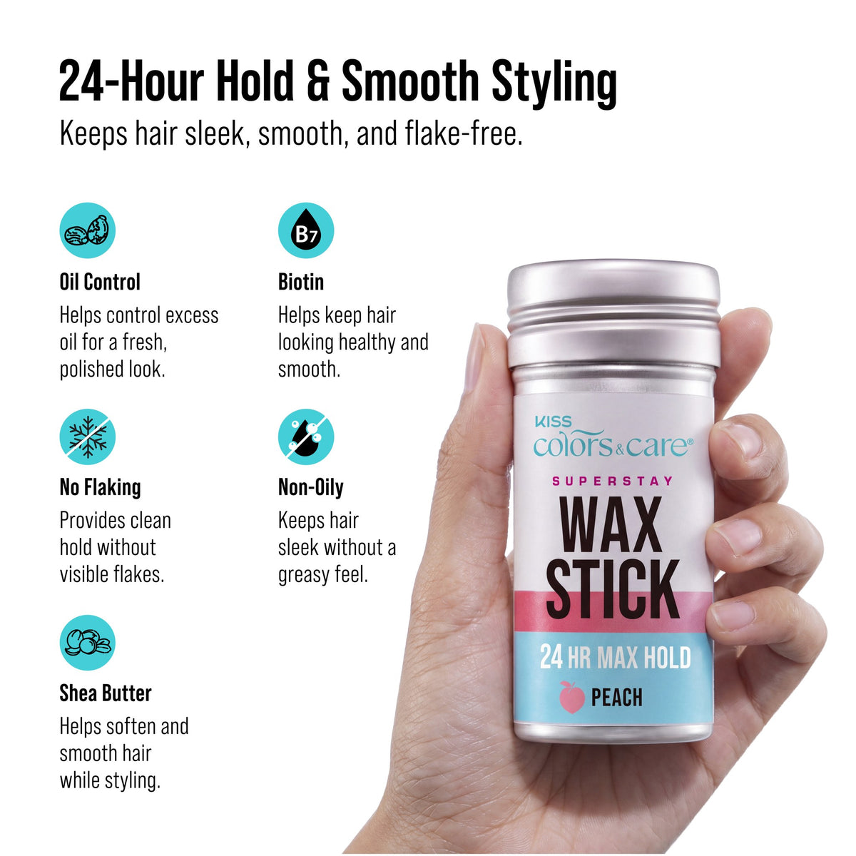 Hair Wax Styling Stick - 2.7 oz - Sweet Peach - photo 6