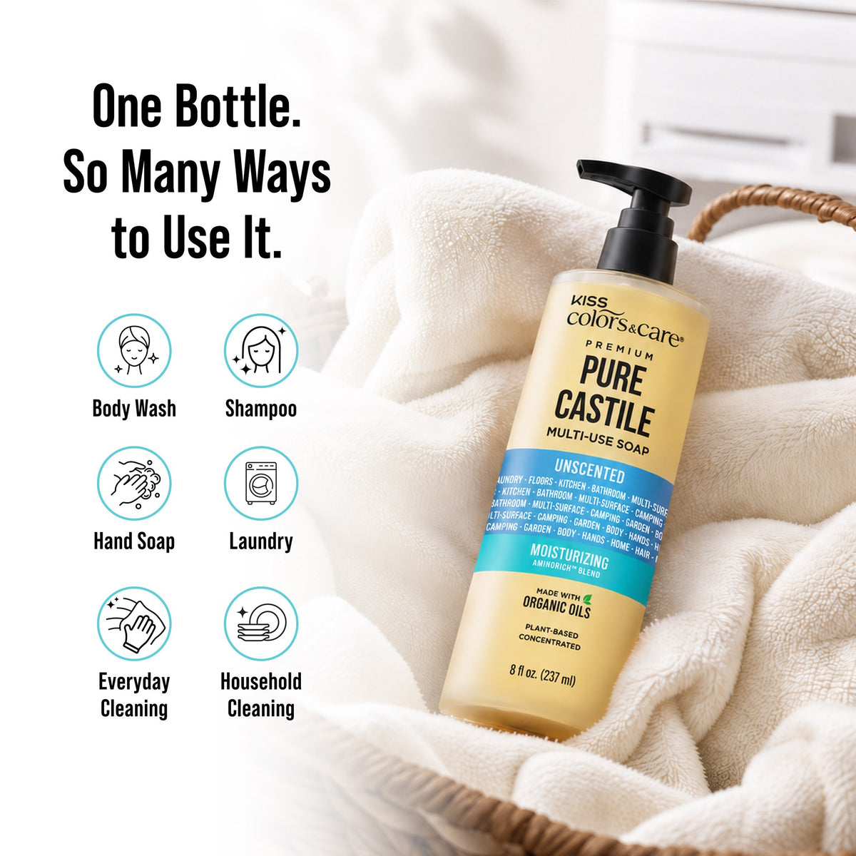 Premium Pure Castile Soap - 8 oz - Unscented - photo 7