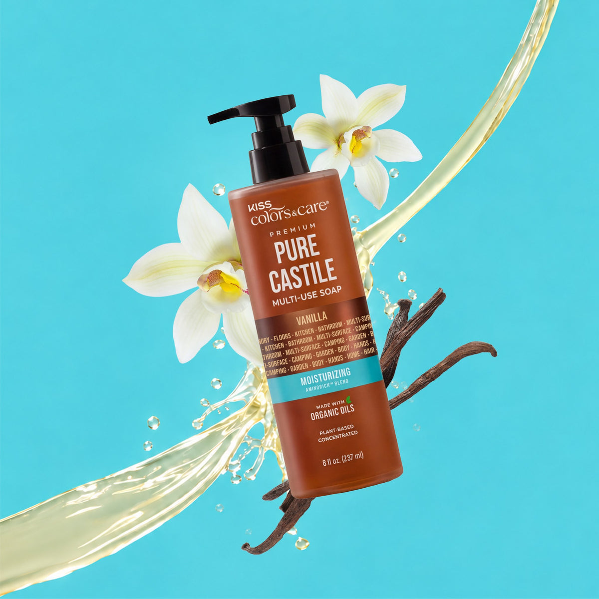 Premium Pure Castile Soap - 8 oz - Vanilla - photo 3