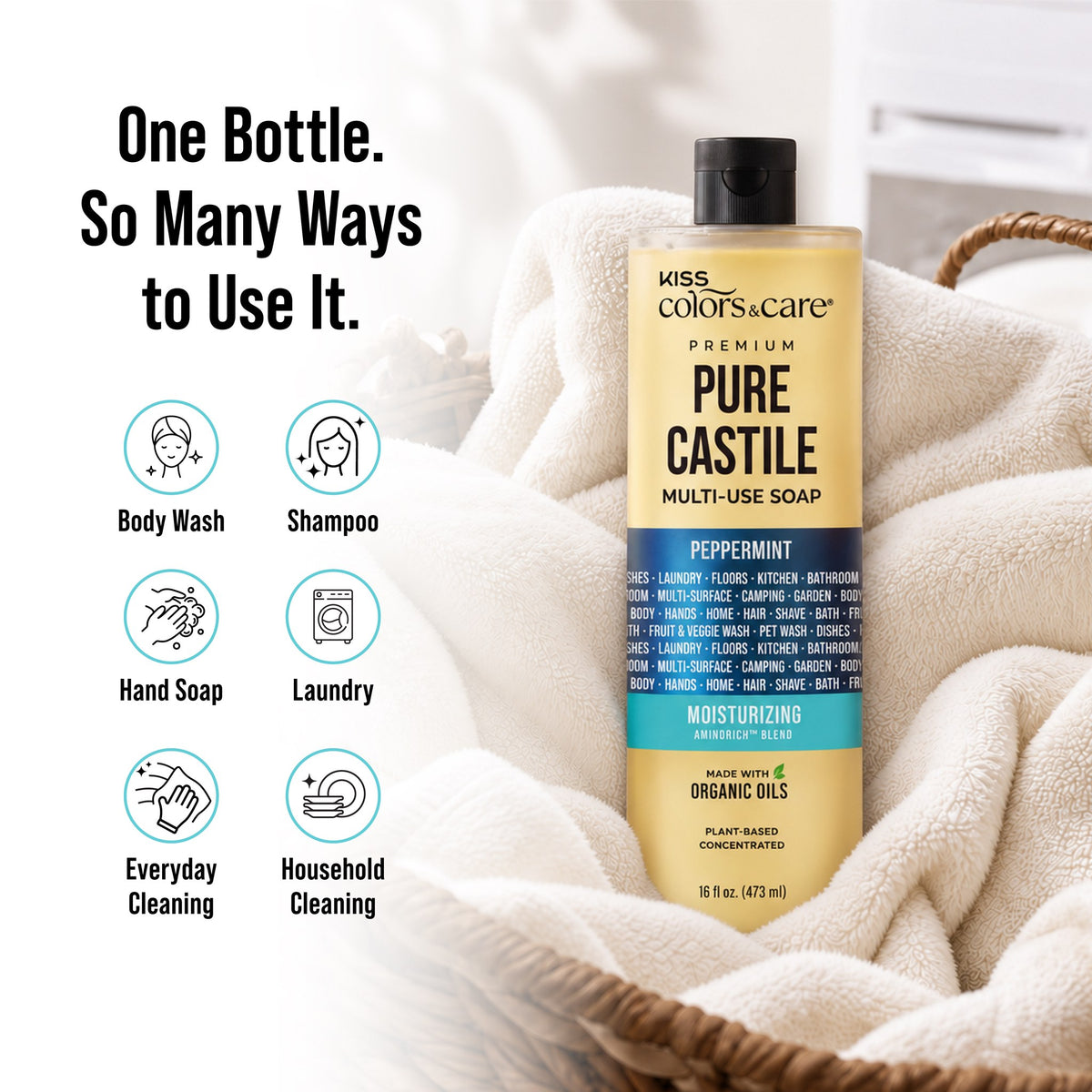 Premium Pure Castile Soap - 16 oz - Peppermint - photo 9