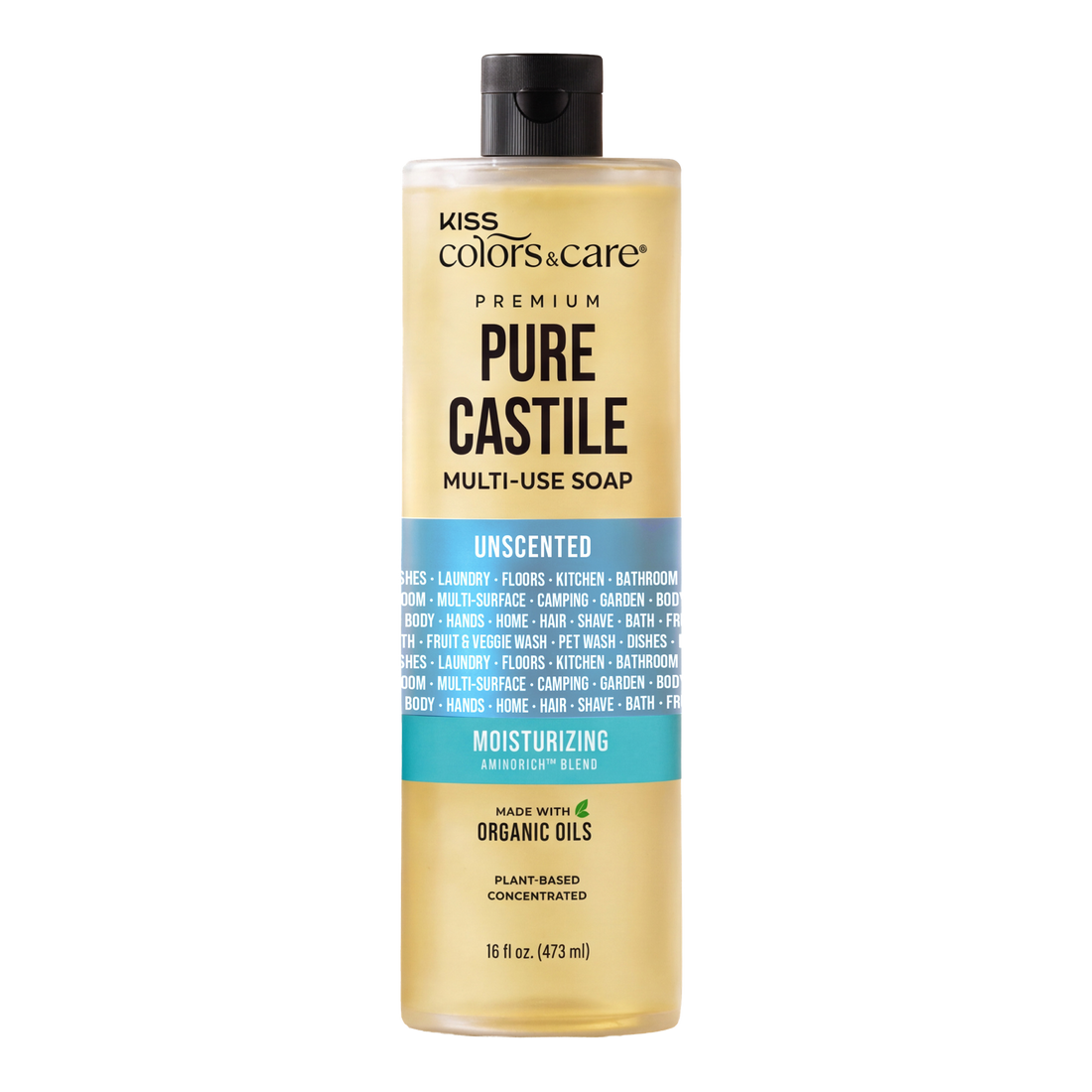 Premium Pure Castile Soap - 16 oz - Unscented