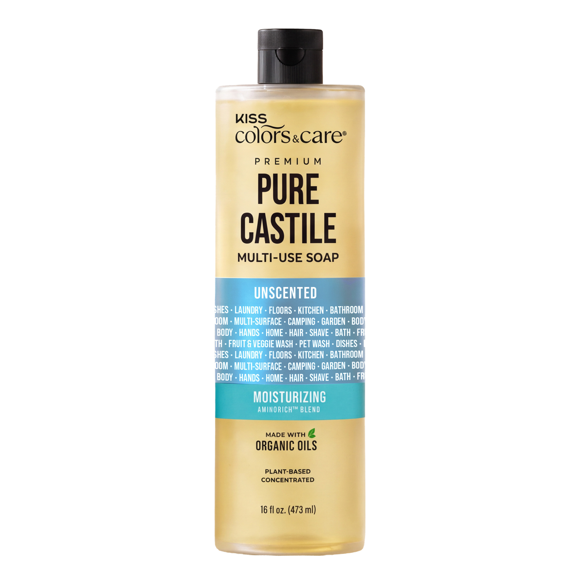 Premium Pure Castile Soap - 16 oz - Unscented
