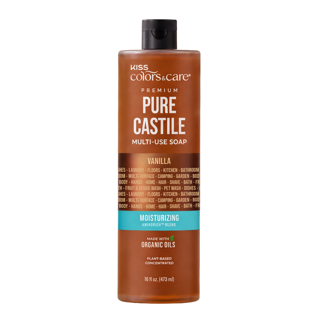 Premium Pure Castile Soap - 16 oz - Vanilla