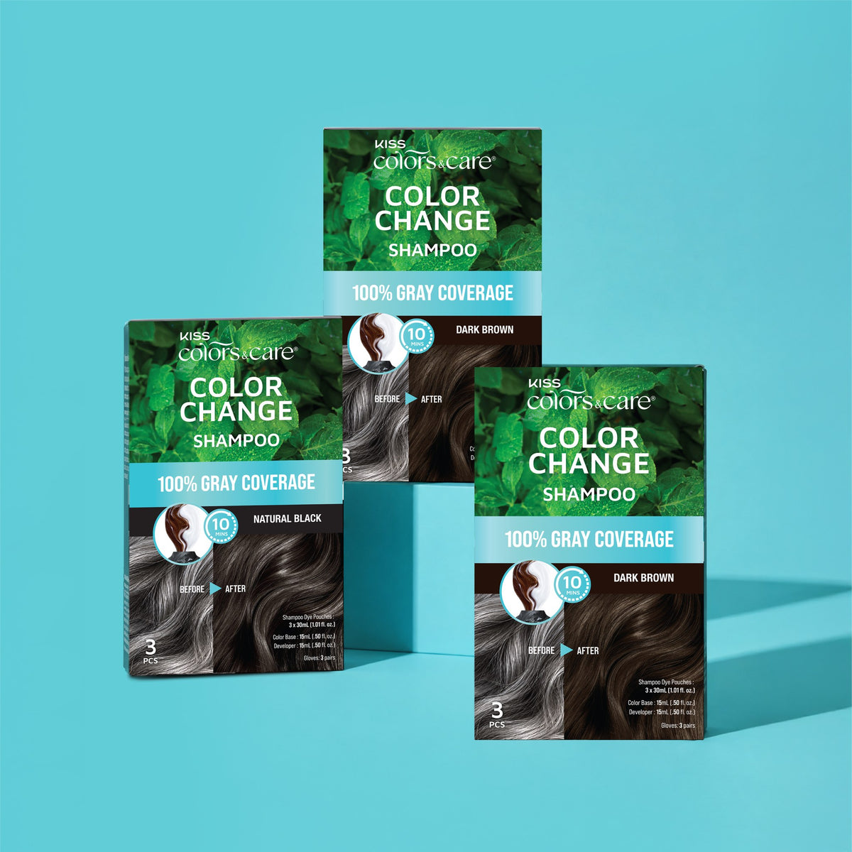 Color Change Shampoo - 3 pc Sachet - Black - photo 10