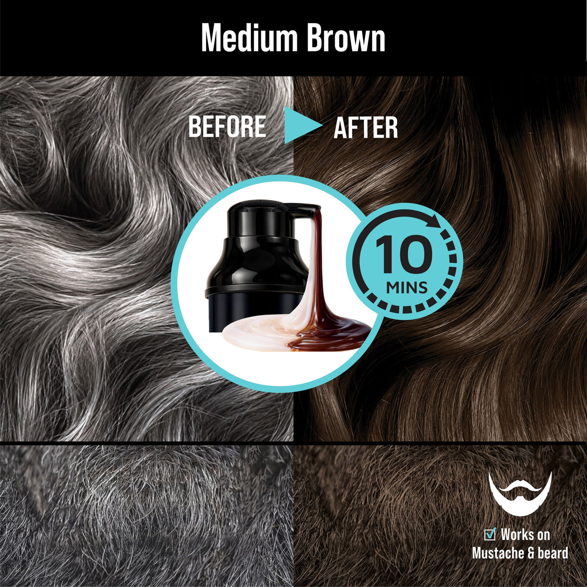 Color Change Shampoo - Bottle - Medium Brown - photo 4