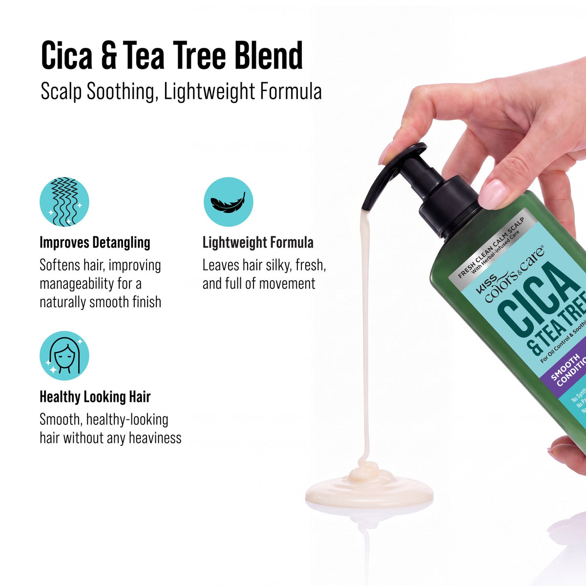Cica &amp; Tea Tree Smooth Conditioner - 400 mL - photo 6