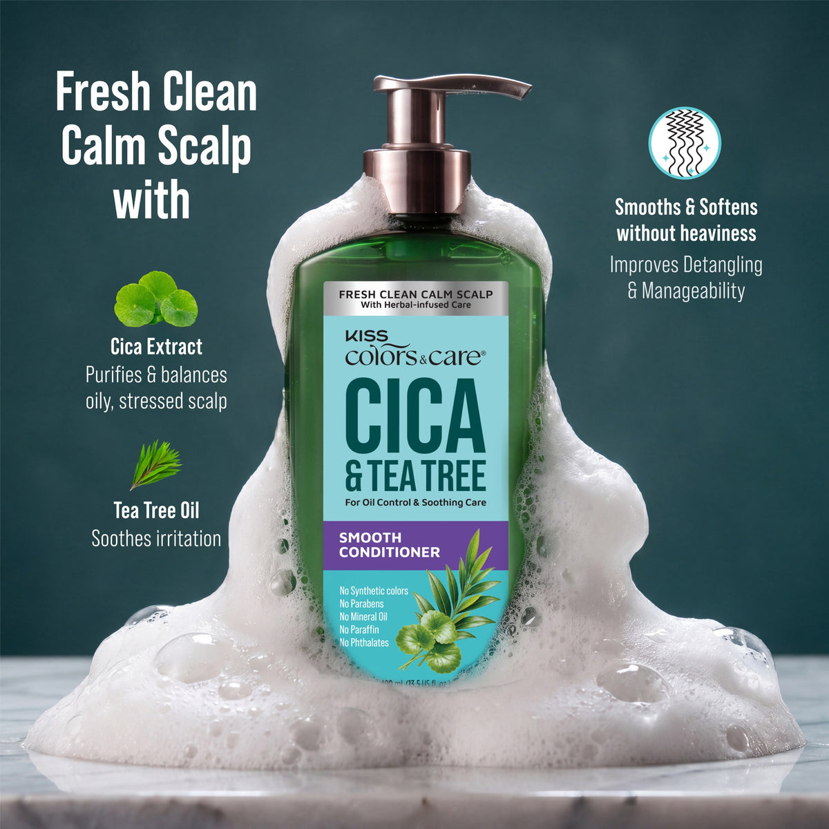 Cica &amp; Tea Tree Smooth Conditioner - 400 mL - photo 9