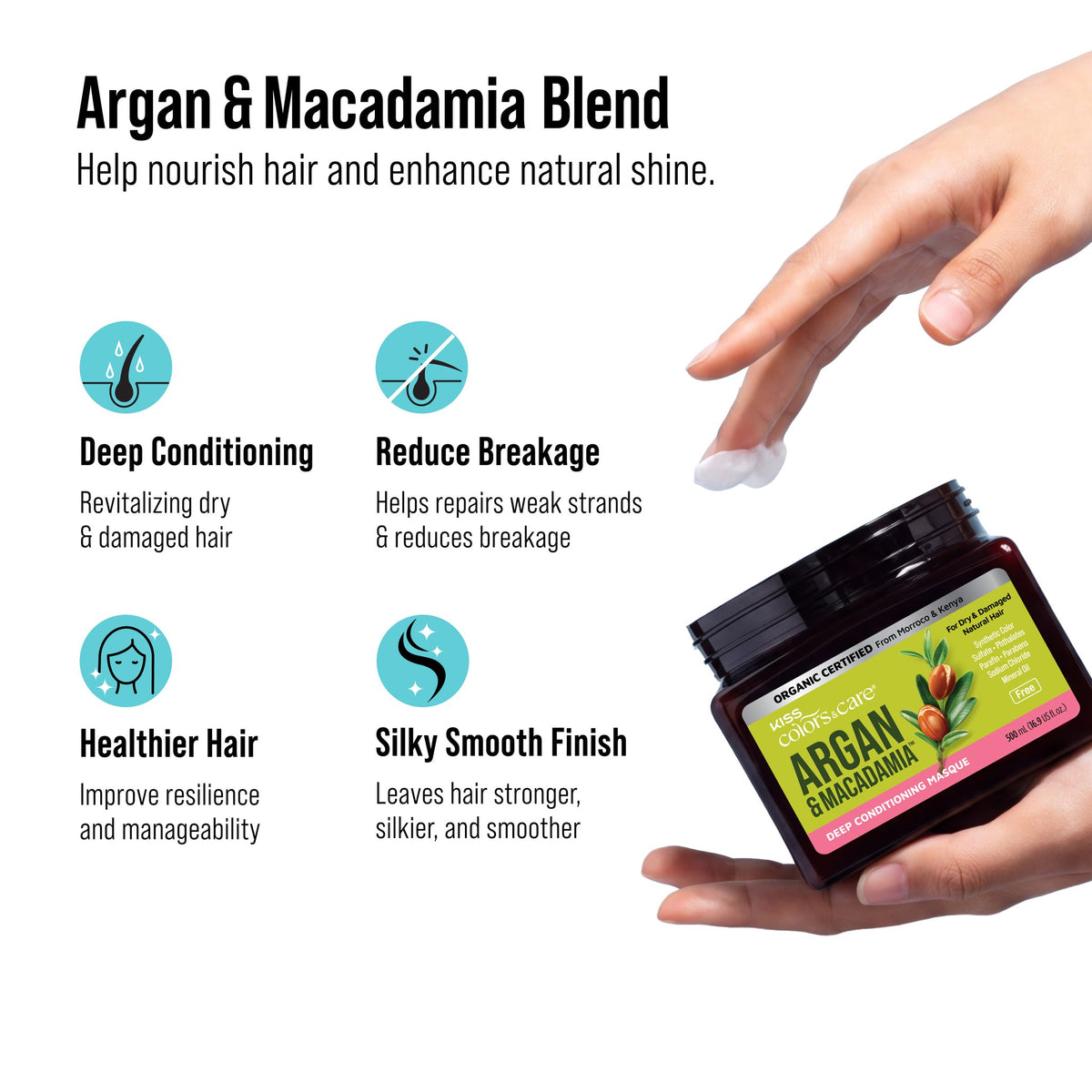 Argan &amp; Macadamia Deep Conditioning Masque - 500 mL - photo 6