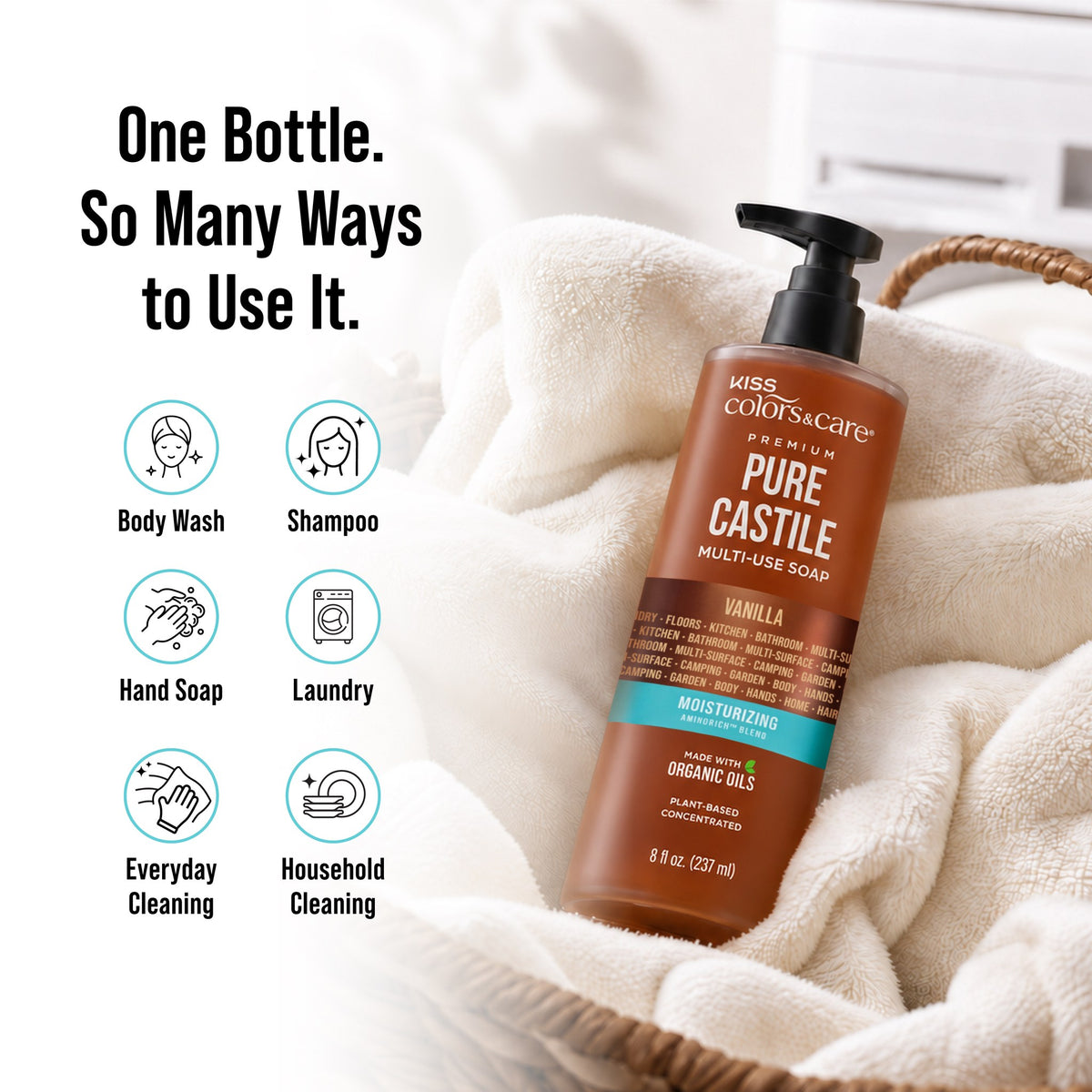 Premium Pure Castile Soap - 8 oz - Vanilla - photo 9