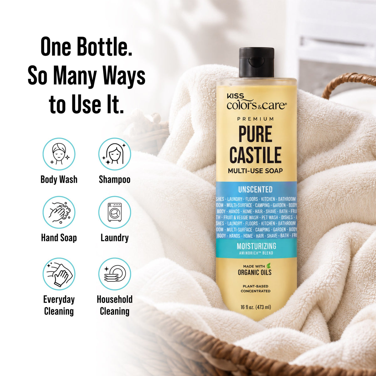 Premium Pure Castile Soap - 16 oz - Unscented - photo 6