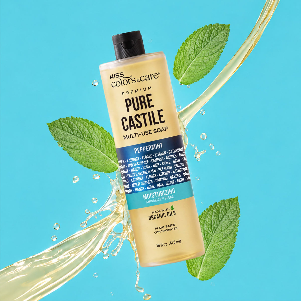 Premium Pure Castile Soap - 16 oz - Peppermint - photo 3
